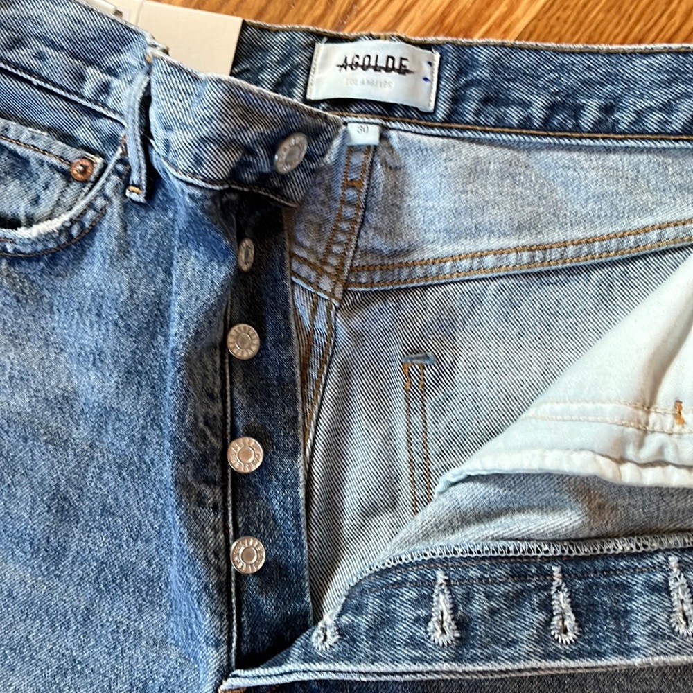NWT AGolde 90s Pinch High Rise Straight Jeans Size 30 - Picture 8 of 16